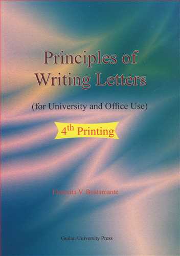 PRINCIPLES OF WRITING LETTERS